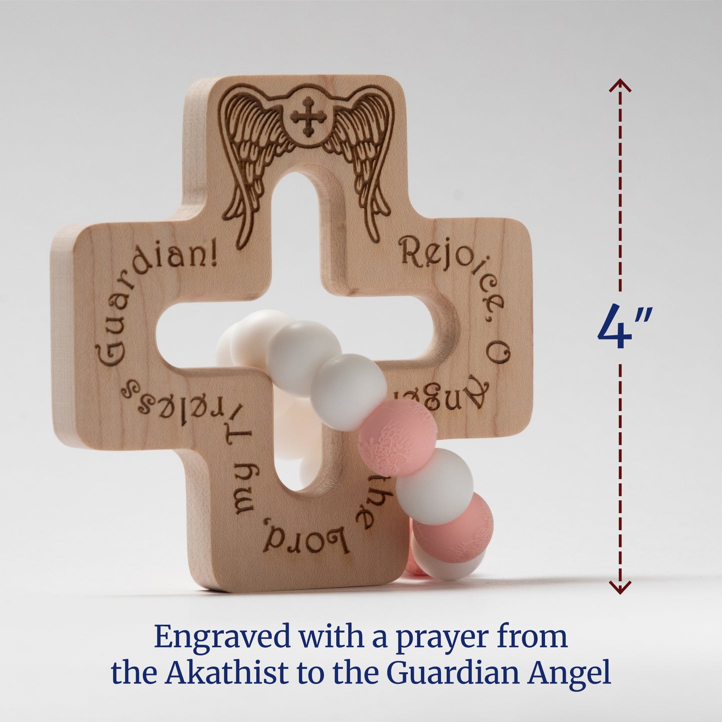 Guardian Angel Cross Teether and Akathist