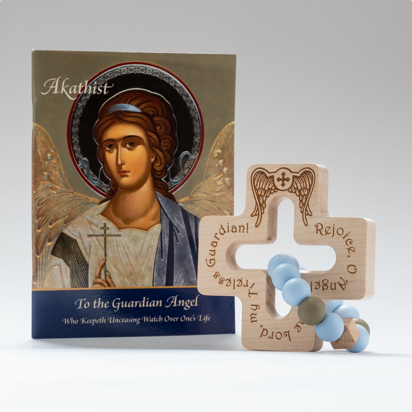 Guardian Angel Cross Teether and Akathist