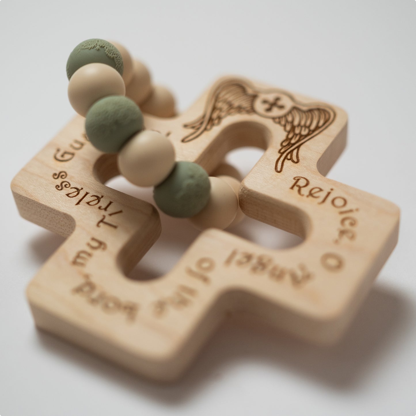 Guardian Angel Cross Teether and Akathist