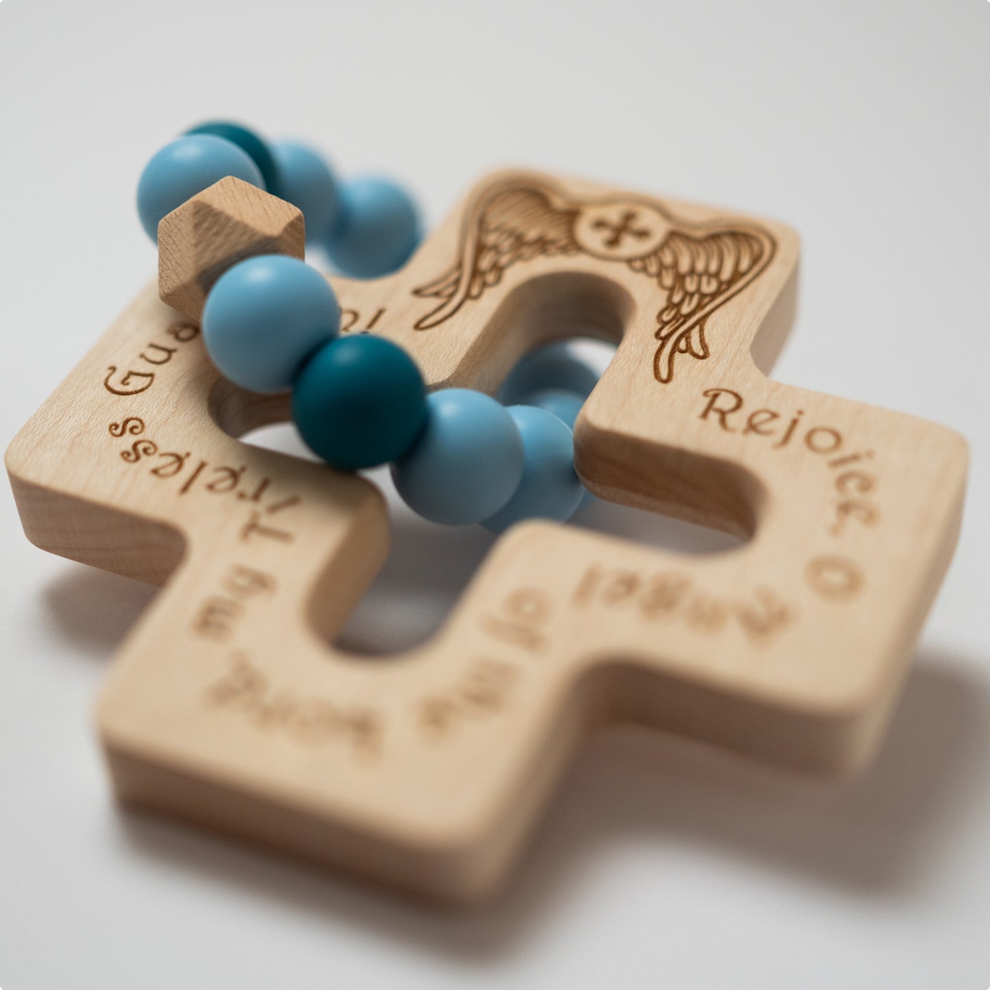 Guardian Angel Cross Teether and Akathist